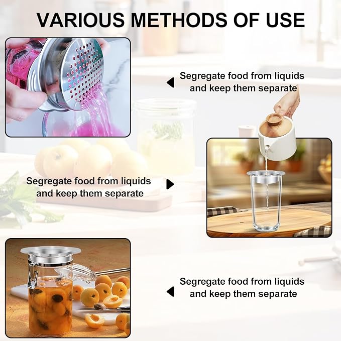 2 Pcs Metal Tuna Can Strainer - Image 4