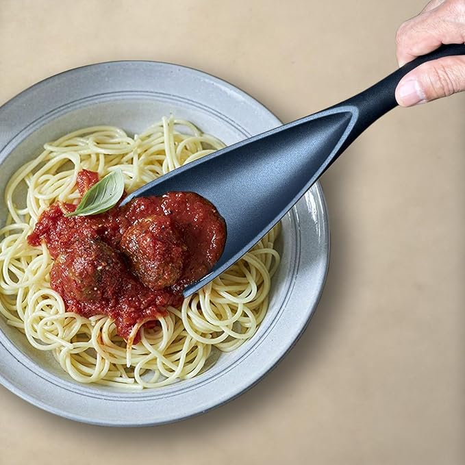 Cooking Spoon for Nonstick Cookwares, VOVOLY Silicone Spoon for Mixing - Image 4