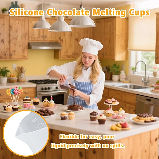 Silicone Chocolate Melting Cup Set - Image 2