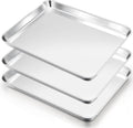 E-far Cookie Sheets Set of 3, 18”x13” Stainless Steel Baking Sheet Pans by E-far