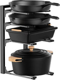 MUDEELA Pots and Pans Organizer under Cabinet 15.75" Tall, 4-Tier Heavy Duty by MUDEELA