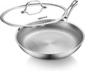 Titanium Pans for Cooking, 12 Inch Pure Titanium Hammered Pro frying pan by VEDNHOL