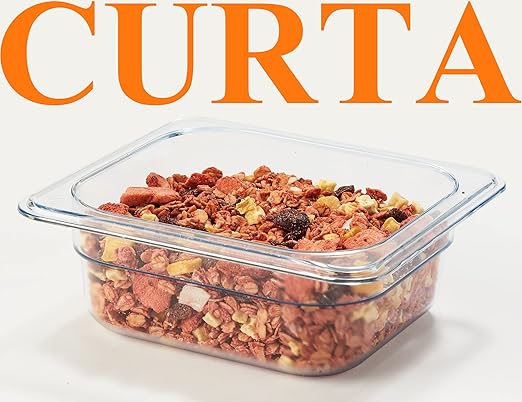 CURTA 6-Pack 1/6 Size 2.5" Deep NSF Polycarbonate Food Pans | Dishwasher & - Image 7
