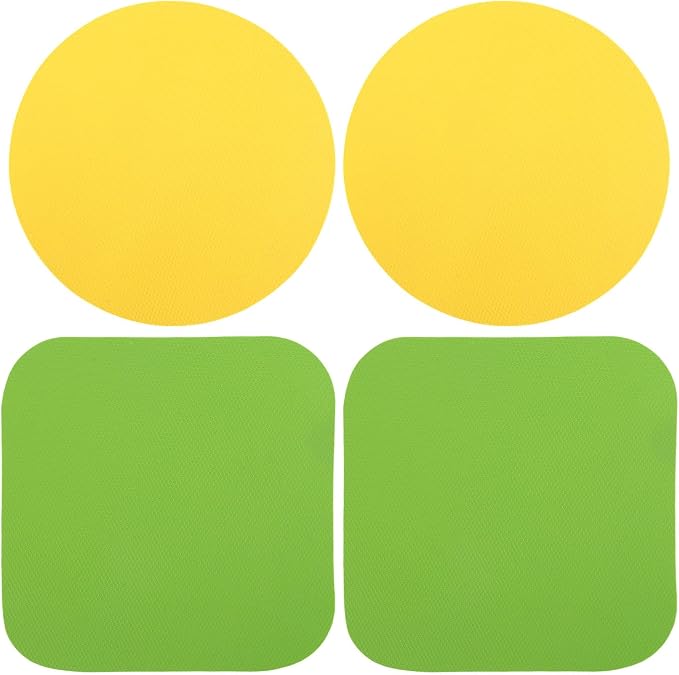 4pcs Rubber Jar Opener, 2 Round & 2 Square Rubber Bottle Opener Pads Non-Slip by Unknown