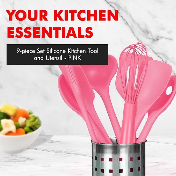Chef Craft - Premium Silicone Kitchen Tools and Utensils Set, Non-Scratch - Image 2