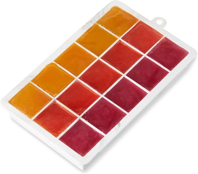 Host Ice Cube Tray with Lid, Makes 15 1.25" Cubes, Durable Silicone Trays - Image 7