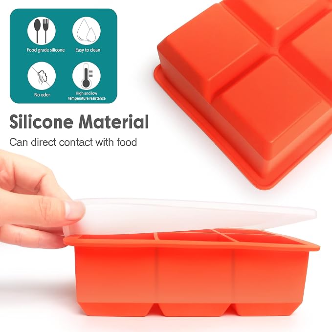 Excnorm Silicone Ice Cube Trays 3 Pack - Image 7