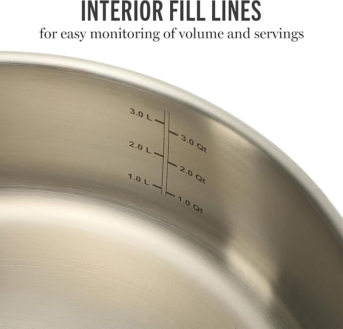 Martha Stewart Castelle 10 Piece 18/8 Durable Stainless Steel Induction Safe - Image 7