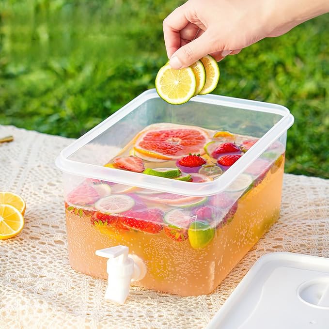 Beverage Drink Dispenser for Fridge, Plastic Beverage Dispenser - Image 3