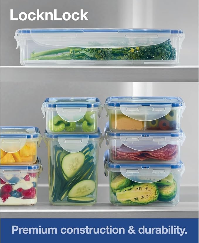 LOCK & LOCK Easy Essentials Food Storage lids/Airtight containers, BPA Free - Image 7