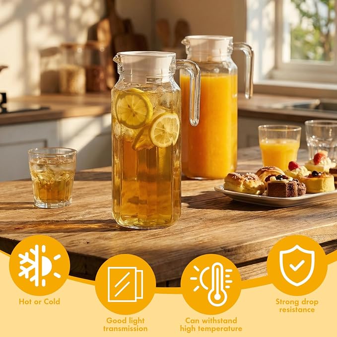 Didaey 4 Pcs Acrylic Water Pitcher - Image 4
