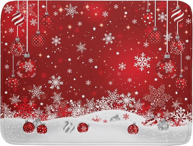 Giwawa Xmas Balls Dish Drying Mat by Giwawa
