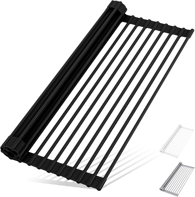 HANZENMA Roll Up Dish Drying Rack Over The Sink Kitchen Roll Up Sink Drying by HANZENMA