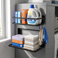 Magnetic Shelf for Washer Dryer, Foldable 2 Tier Metal Organizer Rack by Pipigaty