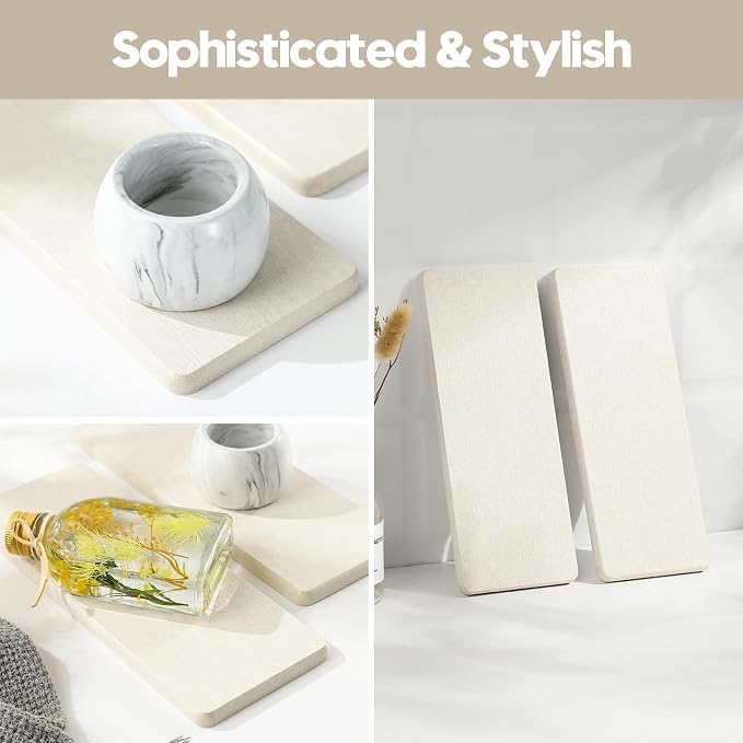 Razborci 3PCS Bathroom Sink Vanity Trays, Quick Stone Drying Mat Dish Soap - Image 6