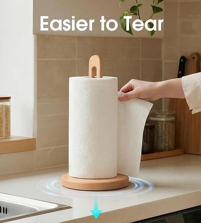 Wooden Paper Towel Holder Stand - Image 5