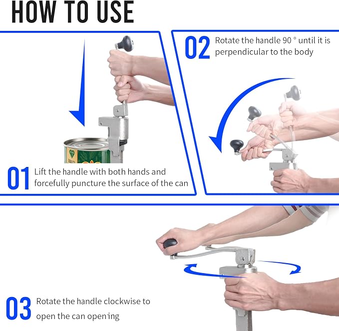 Commercial Can Opener Heavy Duty, Professional Industrial Kitchen Tool - Image 6
