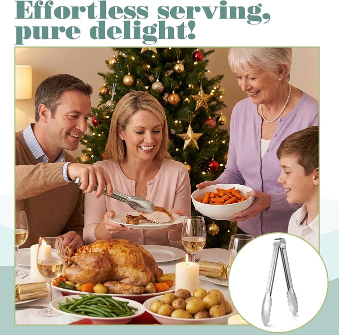 16 Pack Serving Tongs for Buffet - Image 3
