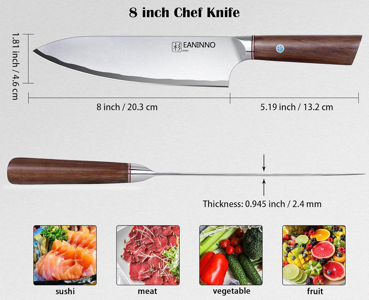 Kitchen Chef Knife 8 inch Japanese High Carbon Steel Sharp Knife