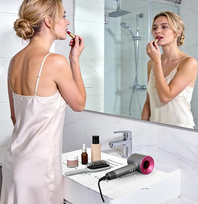 Bathroom Sink Cover for Counter Space, Foldable Silicone Sink Mat Makeup - Image 2