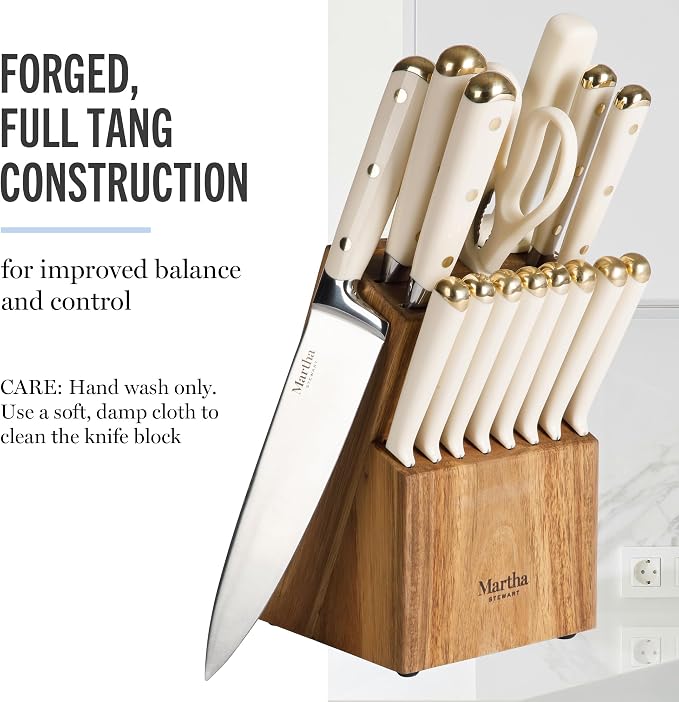 Martha Stewart Knife Block Set 16-Piece - Image 2