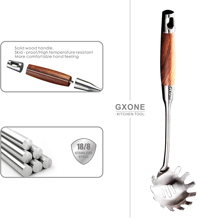 Spaghetti Spoon, 304 Stainless Steel Pasta Spoon - Image 3