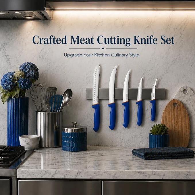 DRAGON RIOT 6 Pcs Butcher Knives Set, Meat Processing Knife Set - Image 3