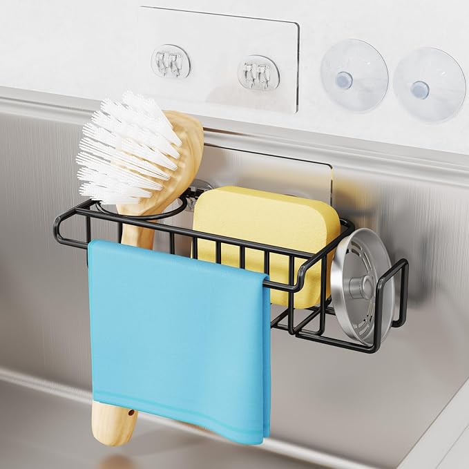HapiRm 4 in 1 Kitchen Organizers and Storage, SUS304 Stainless Steel Brush by HapiRm