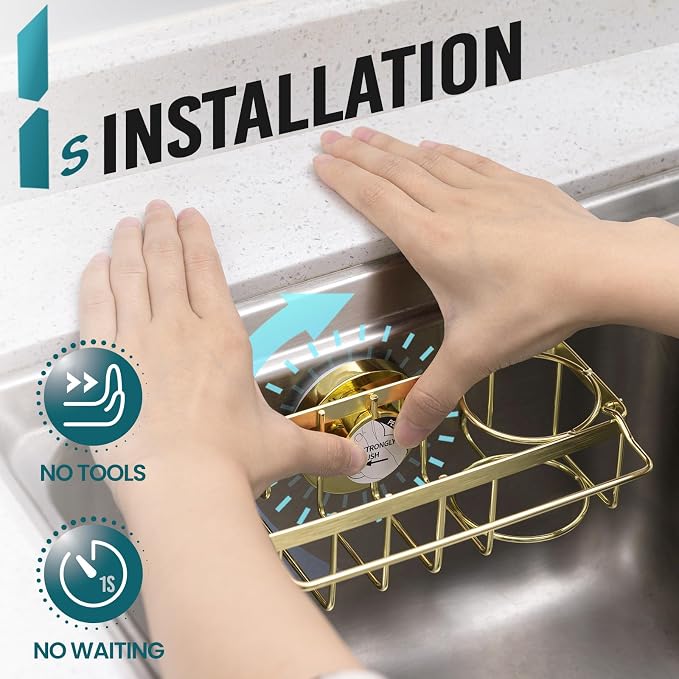 TAILI 4-in-1 Sponge Holder for Kitchen Sink - Image 2