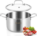 DELARLO Tri-Ply Stainless Steel Stock Pot, 5 Quart Stockpot by DELARLOCOOKWARE