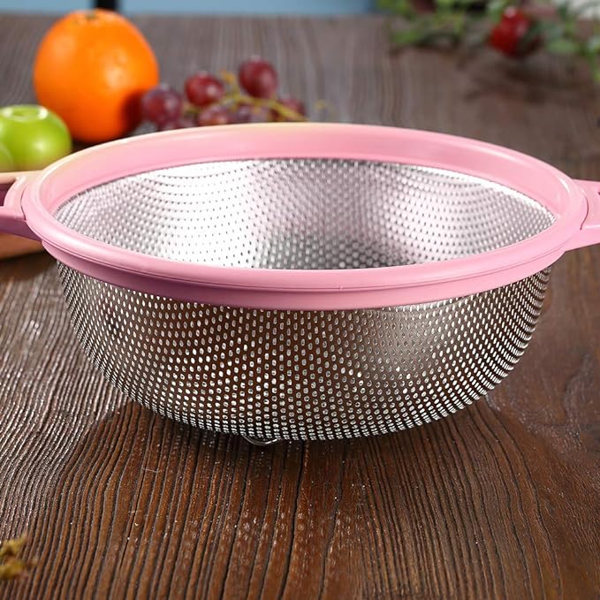 HiramWare Stainless Steel Colander - Image 2