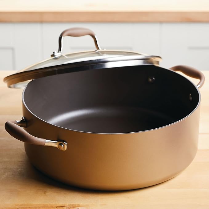 Anolon Advanced Home Hard-Anodized Nonstick Wide Stock Pot/Stockpot - Image 9