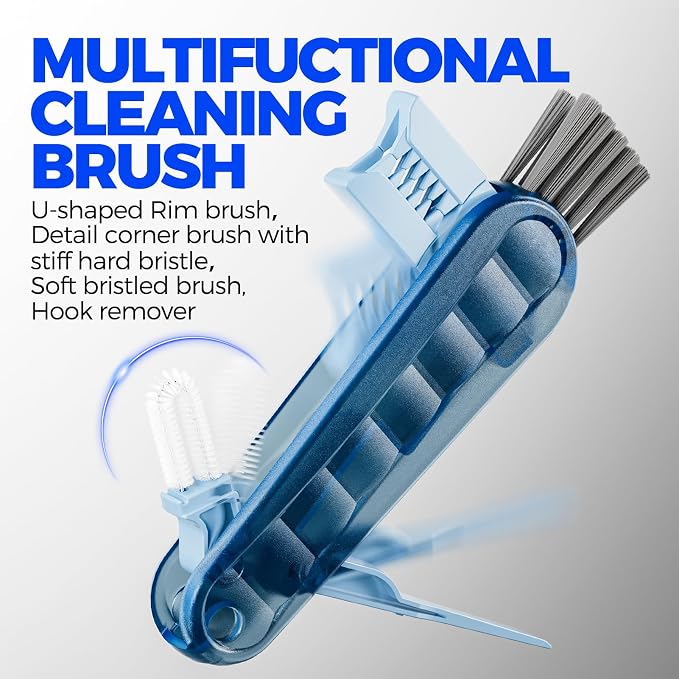6 Pack Holikme 4 in 1 Cup Lid Cleaning Brush Set - Image 3