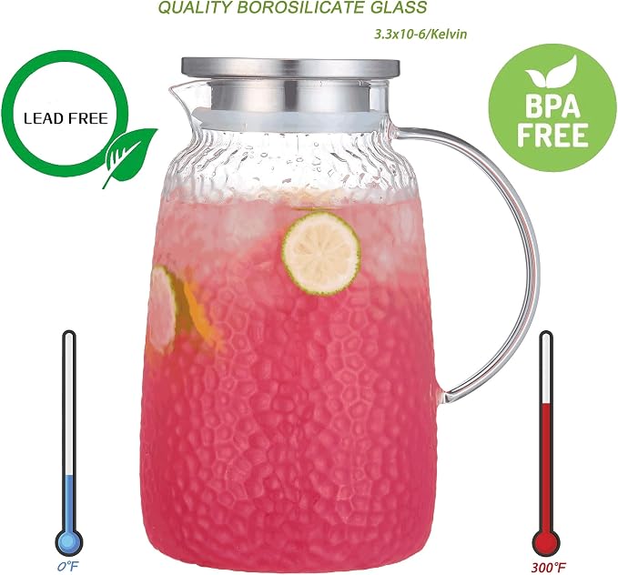 Purefold 105 oz Glass Water Pitcher - Image 4