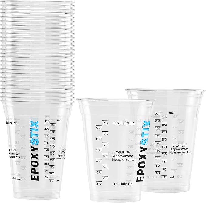 10oz Disposable Graduated Measuring Cups by EpoxyStix