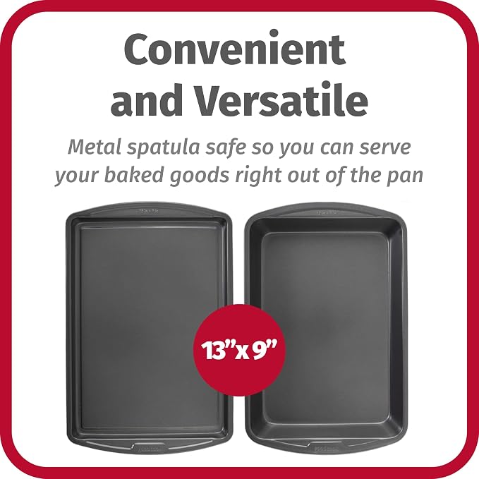 GoodCook Everyday Nonstick Steel 5-Piece Bakeware Set, Includes Cookie Sheet - Image 2