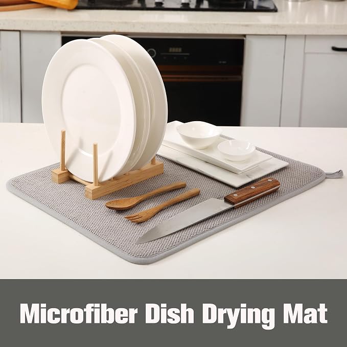 2 Pack Microfiber Dish Drying Mat - Image 3