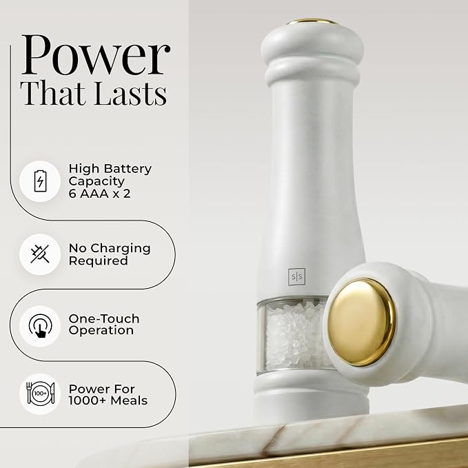 Electric Salt and Pepper Grinder Set - Image 3