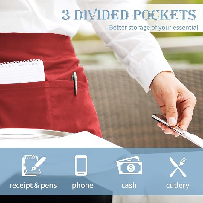 PEASUG Server Apron, Waitress Apron - Image 4