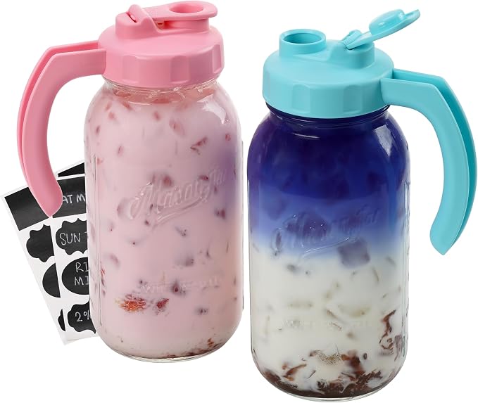Soligt Glass Mason Jar Pitchers by SOLIGT