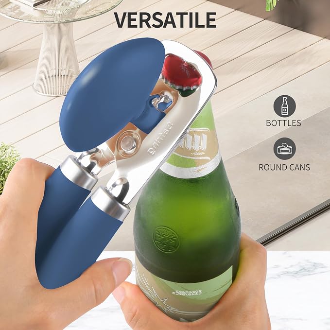 Safring Can Opener Manual, Heavy Duty Stainless Steel Smooth Edge Can Opener - Image 6