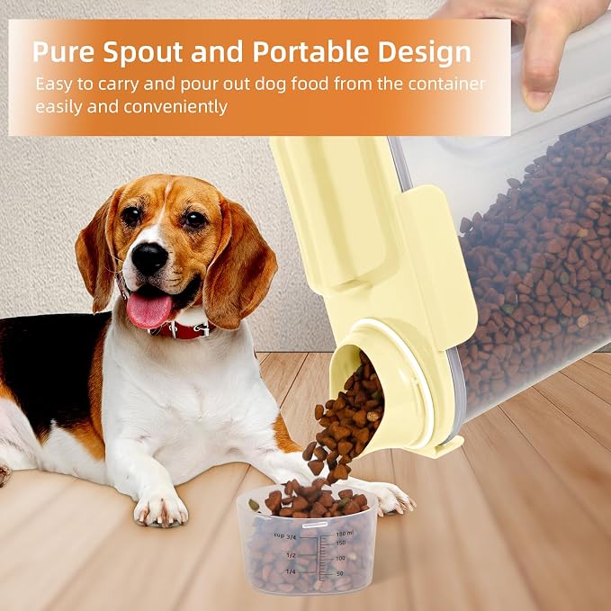 LEAWALK 5Lbs Airtight Cat Dog Food Storage Container - Image 2