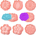 8 Pack Flower Cookie Cutters, 3D Cookie Cutter by Sakolla