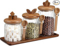 Suclain 3 Pcs Glass Coffee Container by Suclain