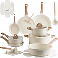 22 Pcs Pots and Pans Set Non Stick Non-Toxic Ceramic Kitchen Cookware Sets by useluck