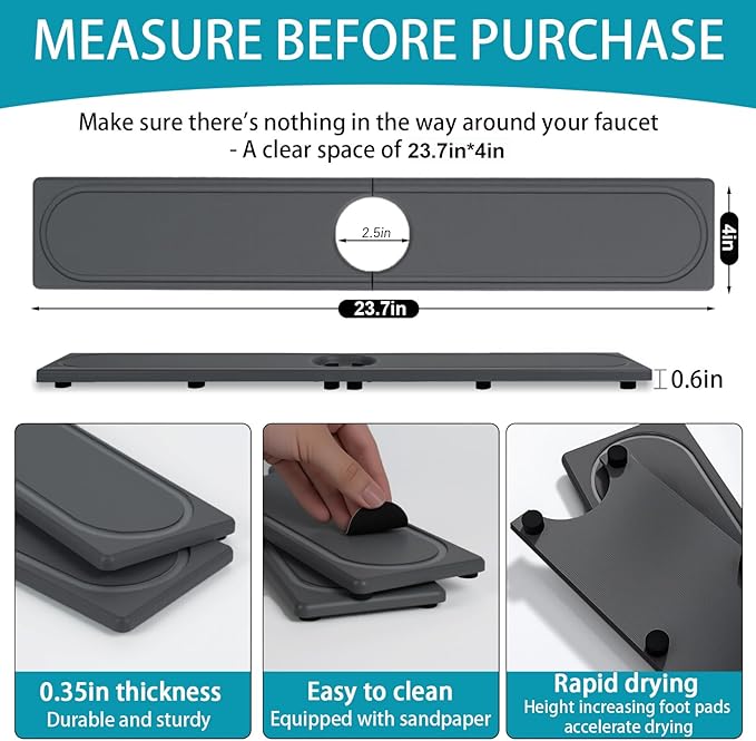 Faucet Mat for Kitchen Sink - Image 2