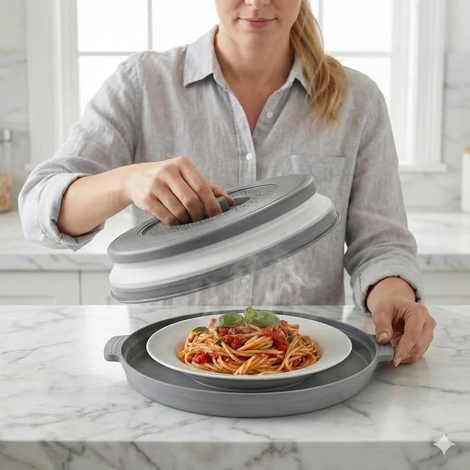 Microwave Food Cover With Handle - Image 6