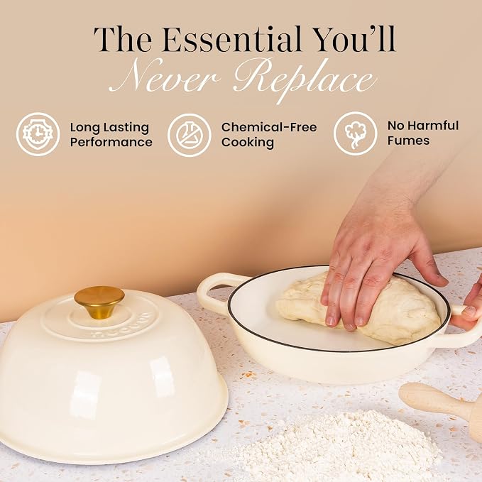 Enamelled Cast Iron Dutch Oven For Bread Baking – Dutch Oven Pot For Sourdough - Image 4
