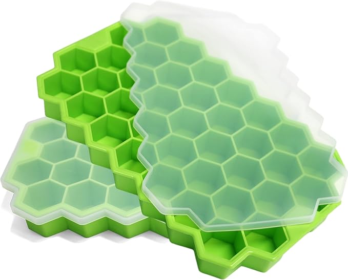 Ice Cube Trays for Freezer by BIDFUL