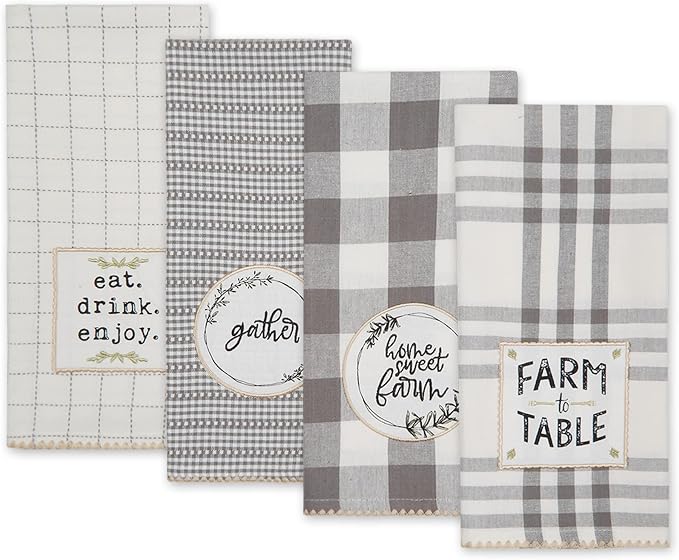 DII Home Sweet Farmhouse Kitchen Collection, Dishtowel Set - Image 2